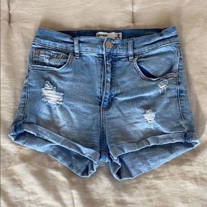 Garage jean shorts